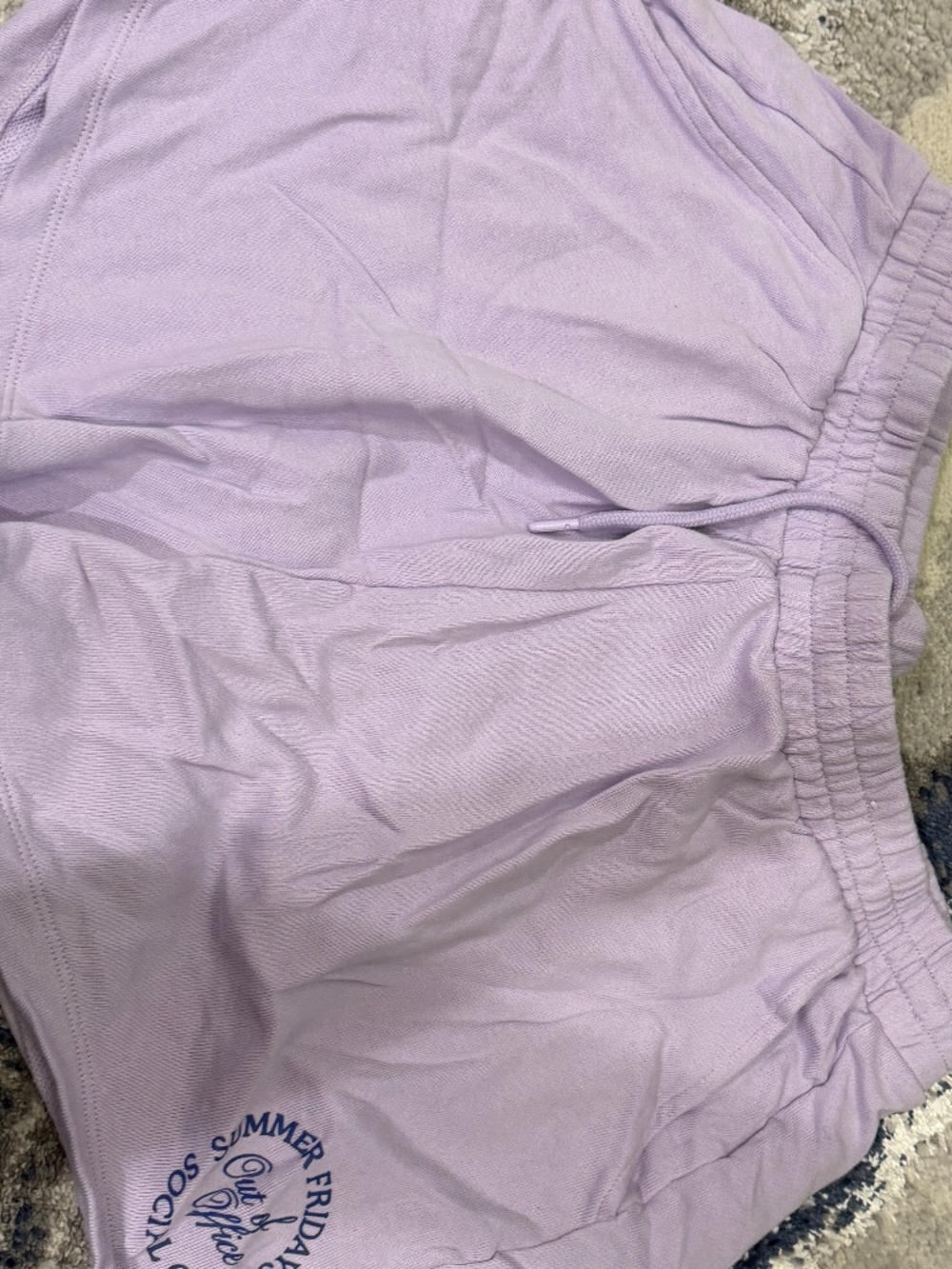 Old Navy Women's Large Lavender Summer Friday's Graphic Lounge Shorts